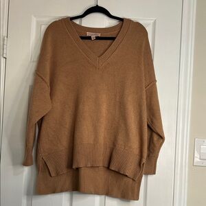 Philosophy Warm Brown V-Neck Sweater